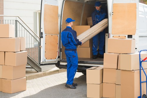 Removal truck ready for a home move in Acton