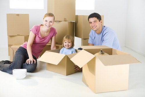 Waste collection and disposal compliance for a moving job