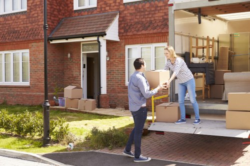 Professional packing and unpacking services in Acton with organized moving boxes