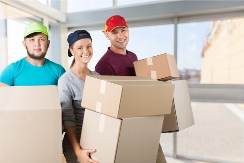 Loading van service with moving items at the start of a job