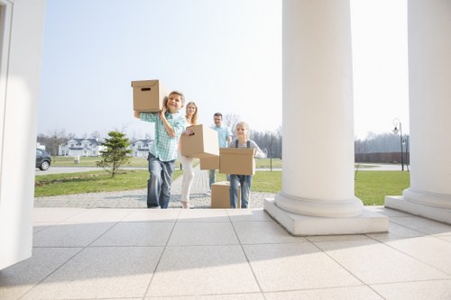 Furniture removals in Acton with a moving team handling large household items