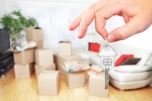Protective wrapping used for safe furniture removals in Acton