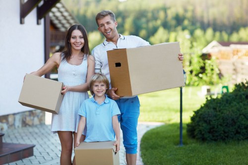 Packing and transport preparation for a man and van move in Acton
