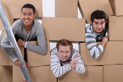 Removal van in Acton supporting a smooth office relocation