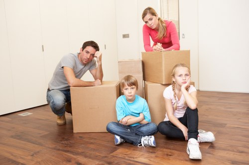 Business relocation using a removal truck in Acton