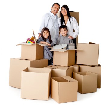 Professional Acton removal van team loading furniture